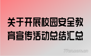 ���ڿ�չУ԰��ȫ����������ܽ����